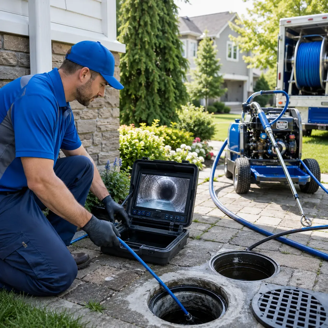 Outdoor drain cleaning professionals serving Atlanta, MI