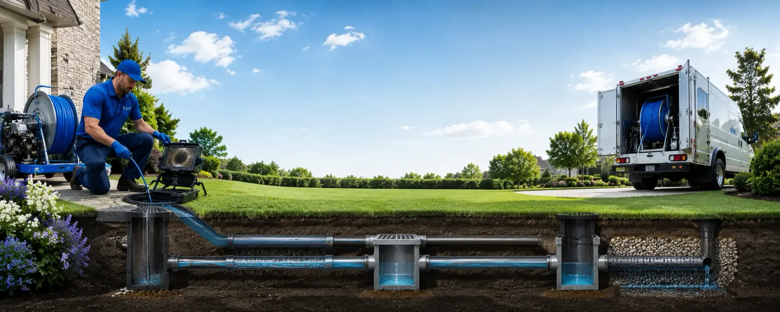 Outdoor drain cleaning information for Atlanta, MI